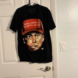 Black Graphic Tee with Bold Design